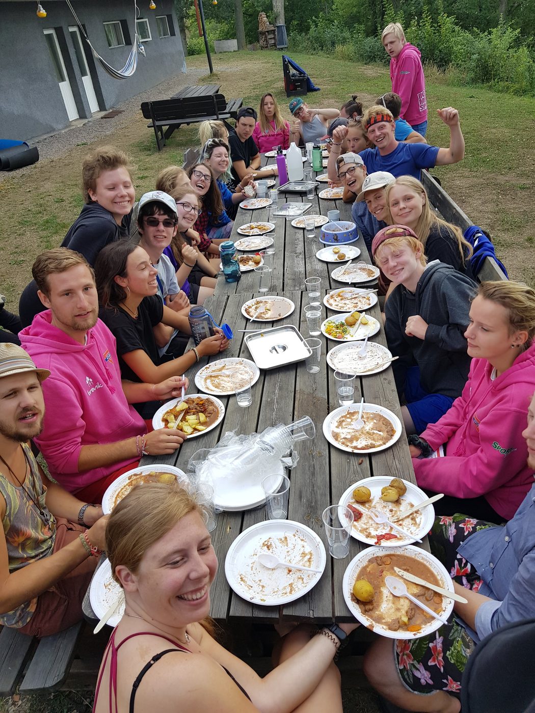 Middag med ledarstaben och deltagare från ICEP BCC, sista dagarna av K2 2018.