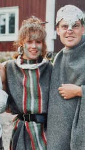 Helen tillsammans med Mikael ”Baron” Svennberg.